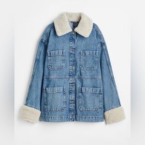Denim and Sherpa Chore Coat